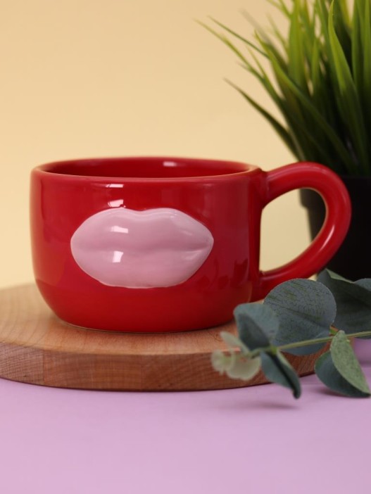 Кружка керамическая «Sensual lips», 390 ml 