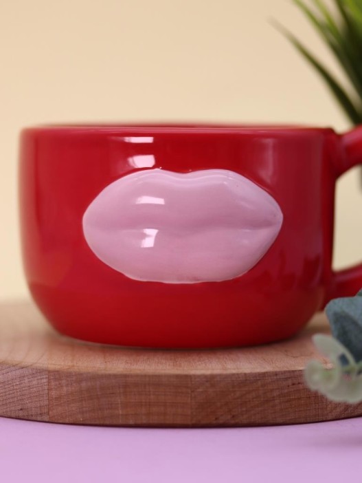 Кружка керамическая «Sensual lips», 390 ml 