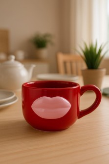 Кружка керамическая «Sensual lips», 390 ml