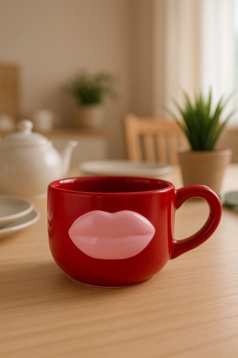Кружка керамическая «Sensual lips», 390 ml 
