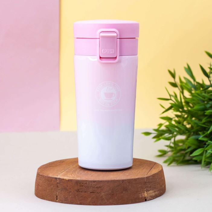 Термокружка "Love you more", pink (370 ml) 