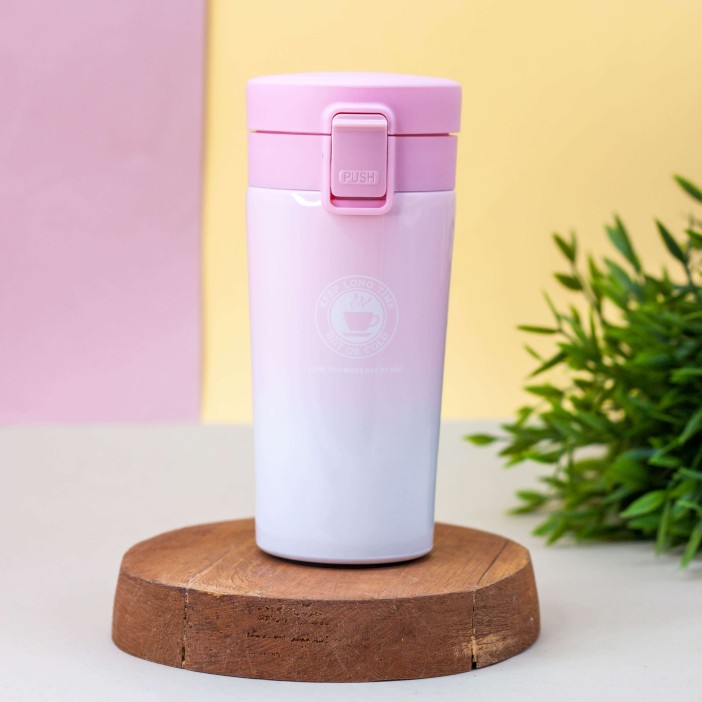 Термокружка "Love you more", pink (370 ml) 