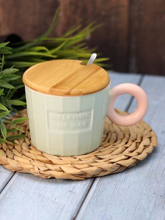 Кружка «Welcome the day», green (320 ml) 