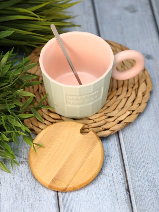 Кружка «Welcome the day», green (320 ml) 