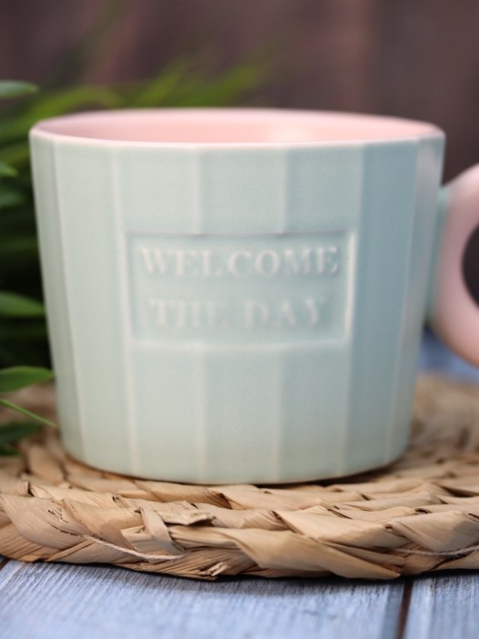 Кружка «Welcome the day», green (320 ml) 
