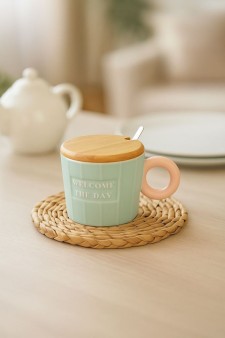 Кружка «Welcome the day», green (320 ml)