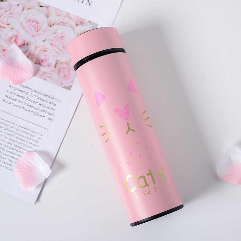 Термос "Cats", pink (400ml)