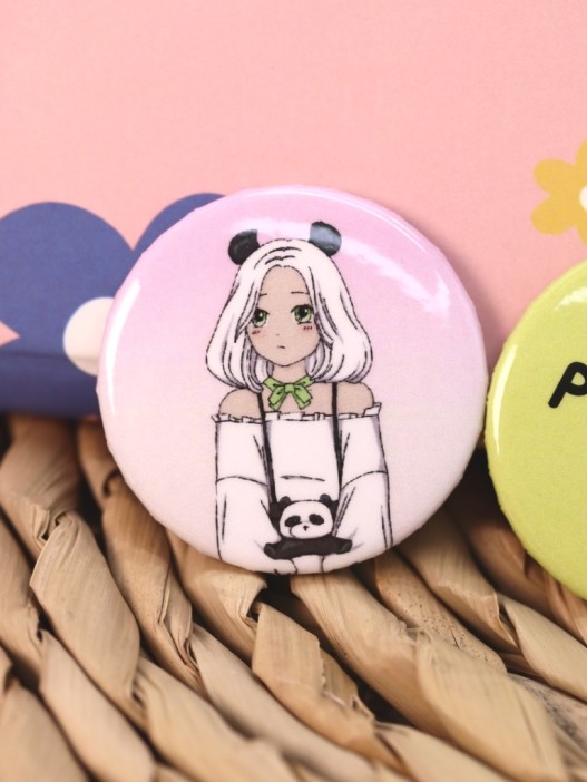 Набор значков Аниме &quot;Perfect panda girl&quot; 