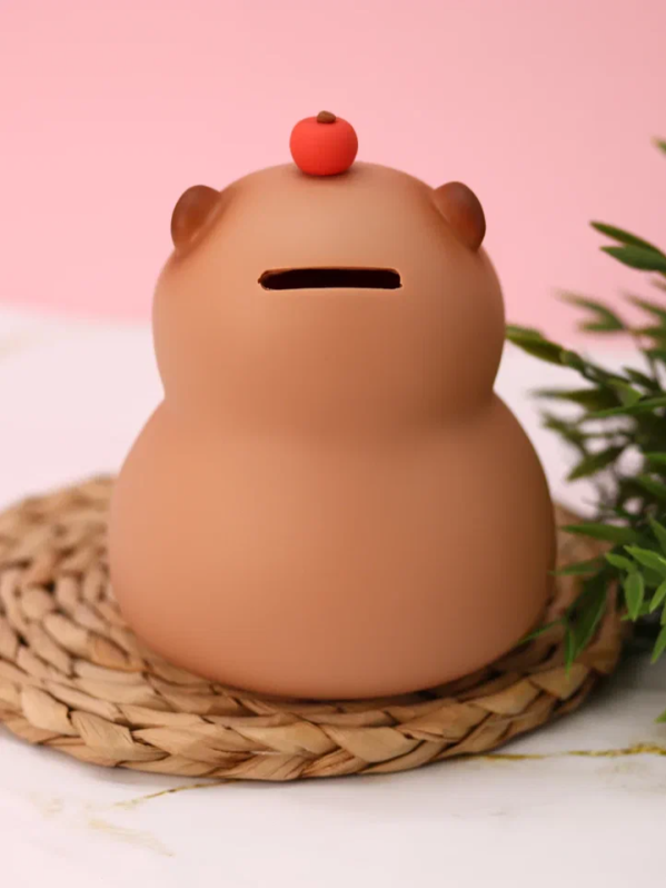 Копилка "Capybara with apple", 15 см