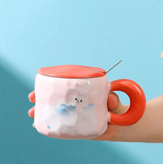 Кружка «Hare in the clouds», orange (450 ml) 