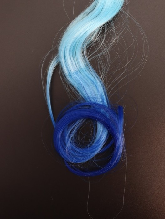 Заколка &quot;Beautiful curl&quot;, blue (8.5*5.5 см, L=30 см) 