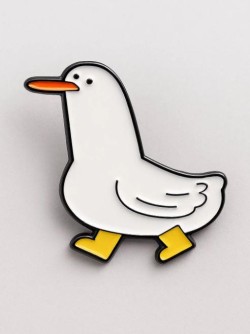 Значок металлический iLikeGift "Goose on a walk"