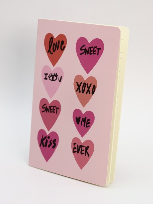 Блокнот (А5) "Love writings xoxo", pink (14.5*21) 
