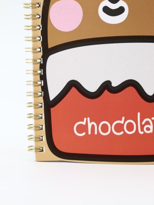 Блокнот на спирали (B6) "Bear chocolate" (13*18) 