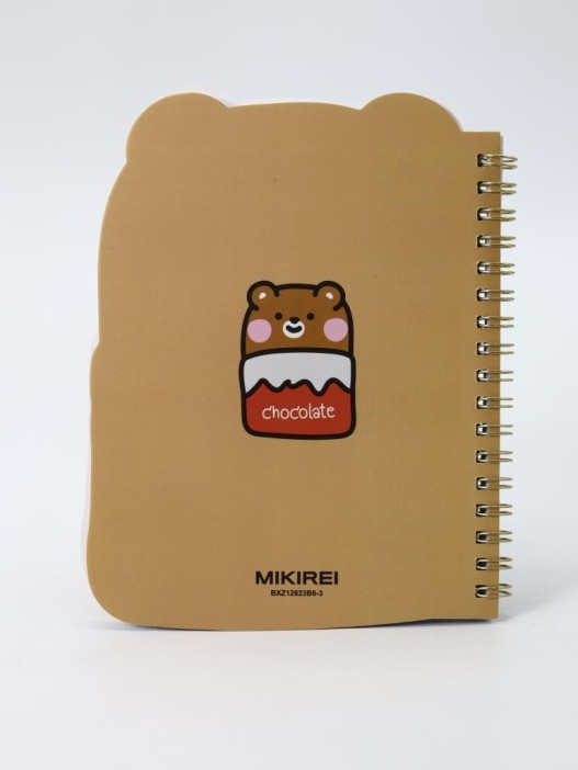 Блокнот на спирали (B6) "Bear chocolate" (13*18) 