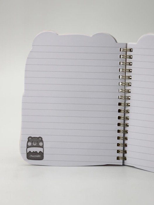 Блокнот на спирали (B6) "Bear chocolate" (13*18) 