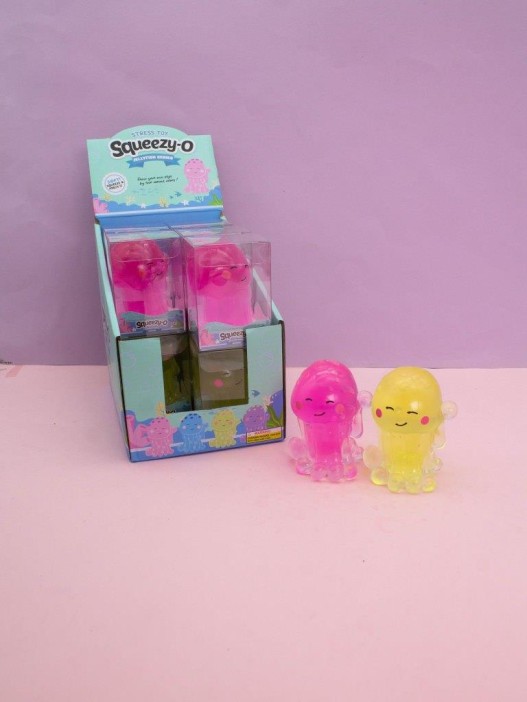 Мялка - антистресс «Cute octopus», шоубокс 12 шт. 