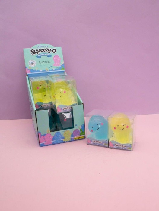 Мялка - антистресс «Cute octopus», шоубокс 12 шт. 