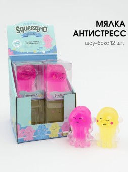 Мялка - антистресс «Cute octopus», шоубокс 12 шт.