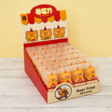 Точилка для карандашей "Bear fries", yellow, шоу-бокс 24 шт.