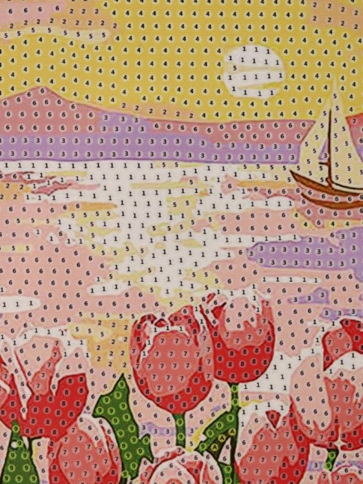 Алмазная мозаика на подрамнике Draw Me! «Delicate flower», (20*20 см) 