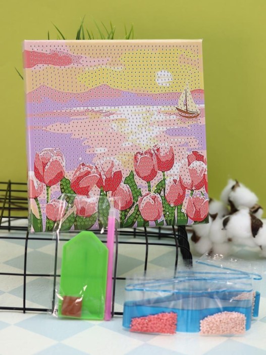 Алмазная мозаика на подрамнике Draw Me! «Delicate flower», (20*20 см) 