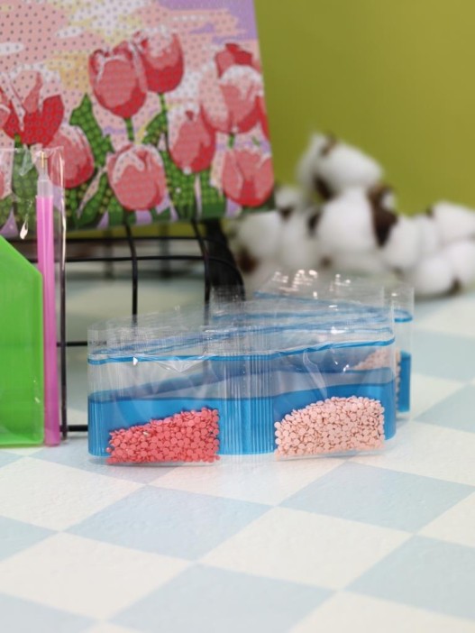 Алмазная мозаика на подрамнике Draw Me! «Delicate flower», (20*20 см) 