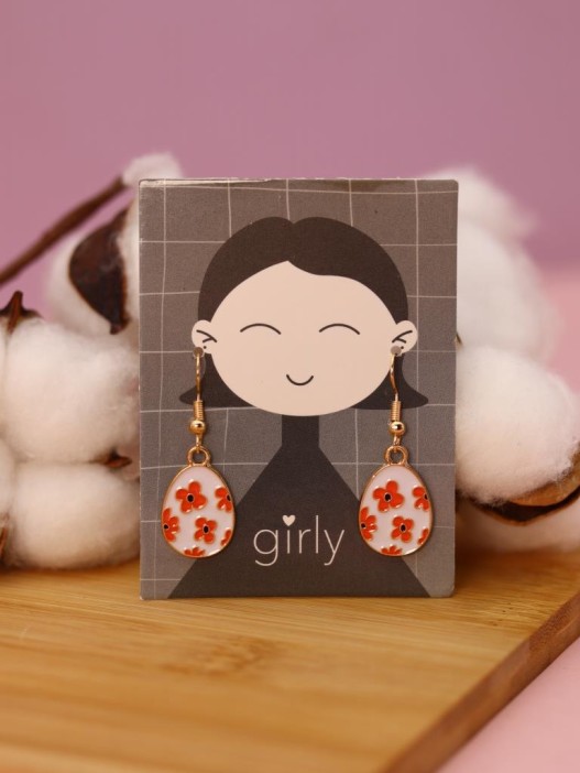 Серьги GIRLY "Orange flower" 