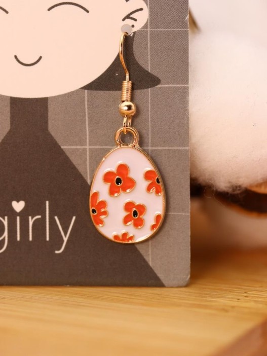 Серьги GIRLY "Orange flower" 