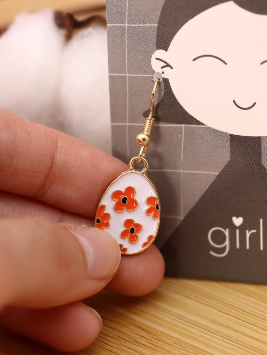 Серьги GIRLY "Orange flower" 
