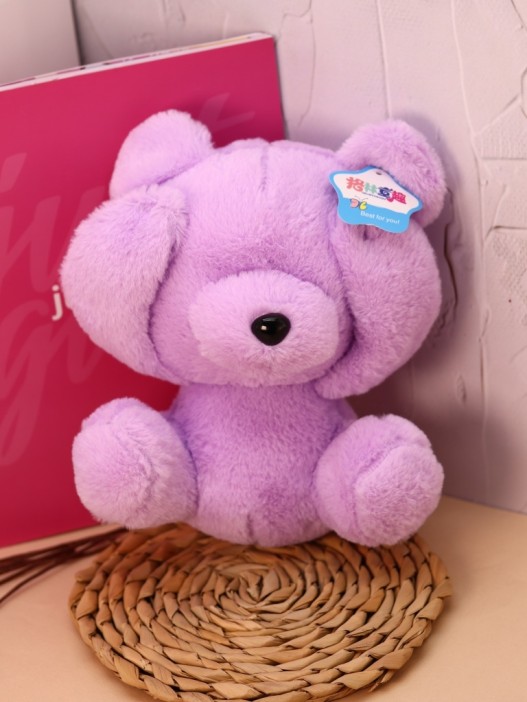 Мягкая игрушка &quot;Plush bear&quot;, violet, 20 см 