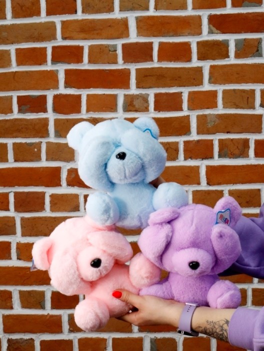 Мягкая игрушка &quot;Plush bear&quot;, violet, 20 см 
