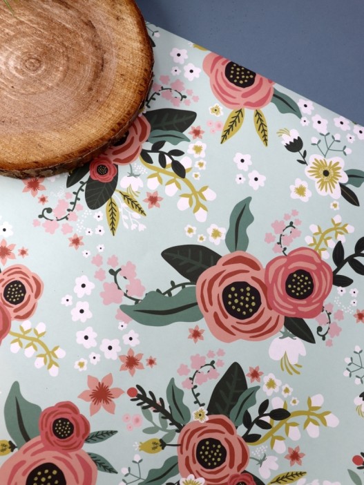 Упаковочная бумага «Flora», green (50*70 см) 