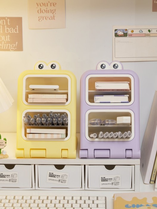 Органайзер настольный «Interesting eyes», purple (20,5*14,2*17 см) 