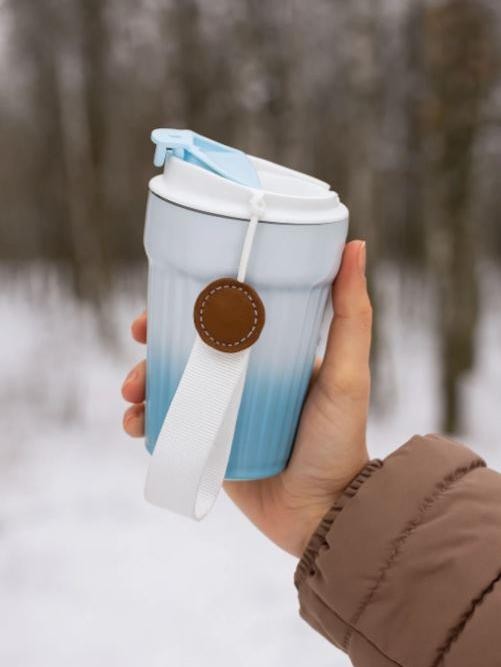 Термокружка &quot;Lovely day&quot;, blue (380 ml) 