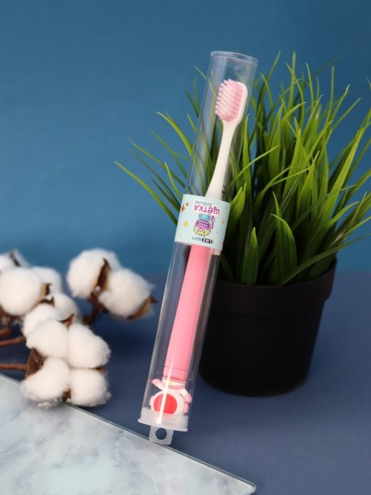 Зубная щётка для взрослых iLikeGift &quot;Cosmonaut smile&quot;, pink (21 см) 