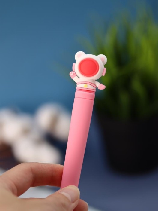 Зубная щётка для взрослых iLikeGift &quot;Cosmonaut smile&quot;, pink (21 см) 