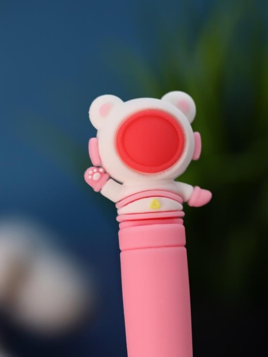 Зубная щётка для взрослых iLikeGift &quot;Cosmonaut smile&quot;, pink (21 см) 