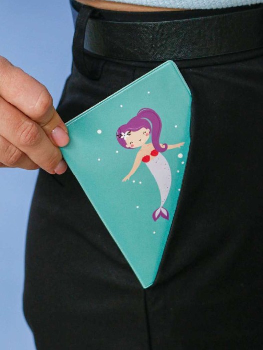 ОБЛОЖКА ДЛЯ ПАСПОРТА «Mermaid», green, плотность 600 мкм 