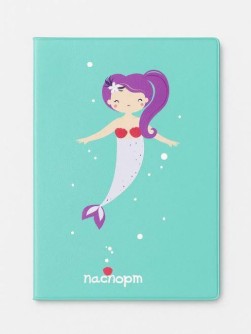 ОБЛОЖКА ДЛЯ ПАСПОРТА «Mermaid», green, плотность 600 мкм
