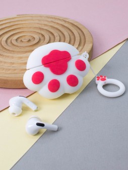 Чехол для AirPods Pro "Cat foot", white