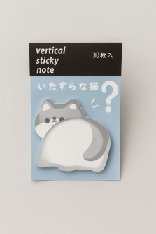 Блок-стикер для записей "Кошачий хвост", синий