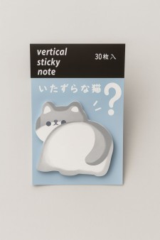 Блок-стикер для записей "Кошачий хвост", синий