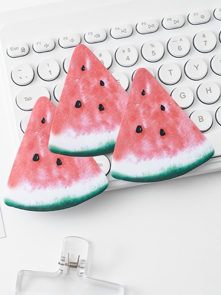 Наклейки "Арбуз акварель", зеленые 