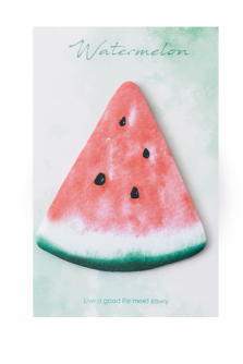 Наклейки "Арбуз акварель", зеленые