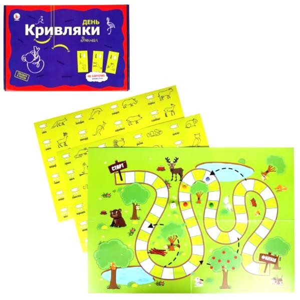 Игра настольная-фанты "День Кривляки ЭНИМАЛ"