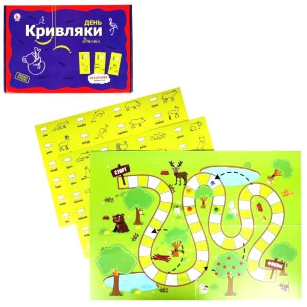 Игра настольная-фанты "День Кривляки ЭНИМАЛ"