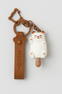 Брелок «The lazy cat», brown