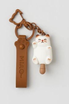 Брелок «The lazy cat», brown