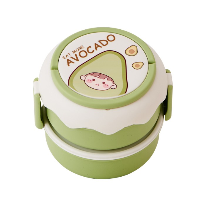 Ланчбокс &quot;Circle eat more avocado&quot;, green 